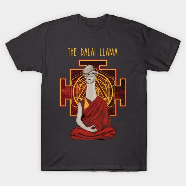 The Dalai Llama T-Shirt by SteelWoolBunny